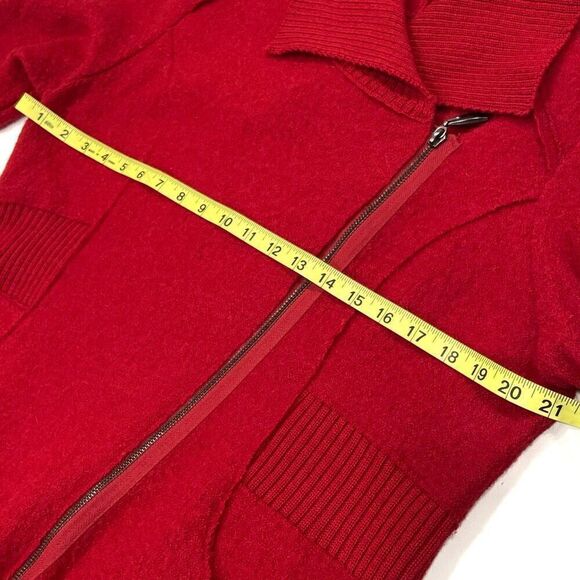 STELLA CARACASI Talk of the Town Boiled Wool
Jacket in Pomodoro - Picture 9 of 11